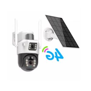Solar Camera 4G Dual Lens SIM Slot 4MP PTZ