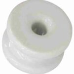 Bobbin Reel Insulator porcelain off white