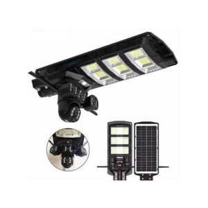 Solar Light wifi Solar powered AI CCTV Camera on 450W LED Solar Street Lamp