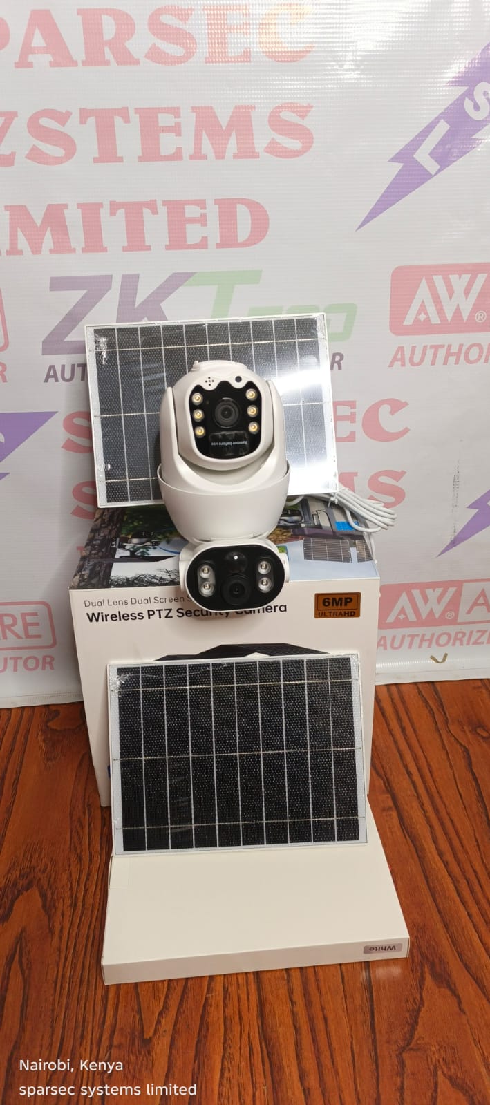 4G 6MP Ubox Dual Lens Dual Screen Solar PTZ Camera - Image 2